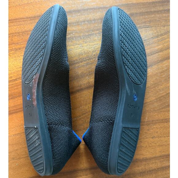 Rothy's The Flat Ballet Round Black Flat 5.5 - Picture 6 of 8